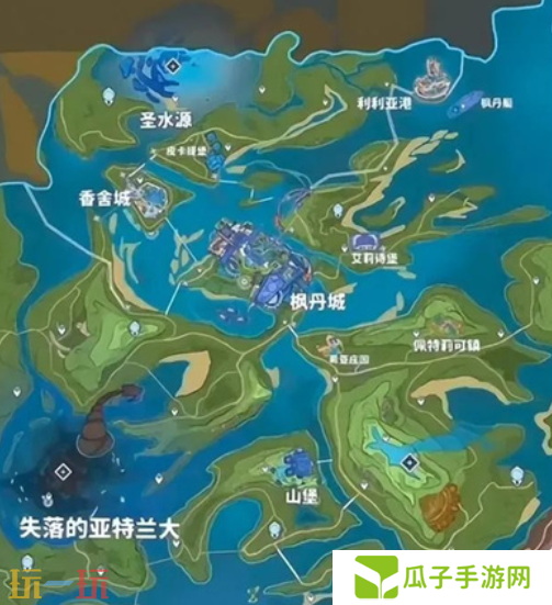 原神七国地图是怎么样的 七国地图全貌介绍
